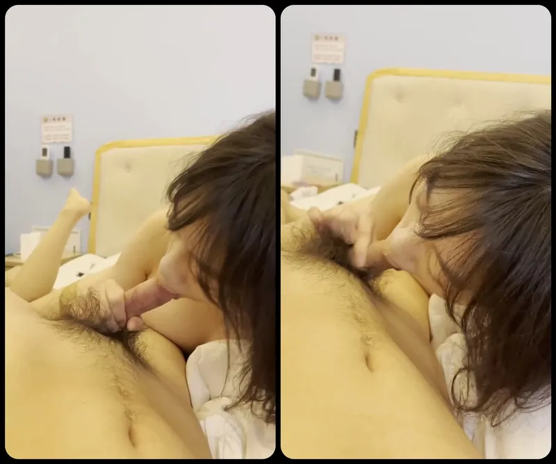 Cô bạn gái ngoan bú láp cu bự của anh